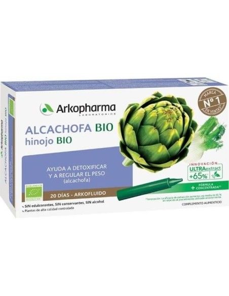 Arkofluido Alcachofa e Hinojo 20 ampollas