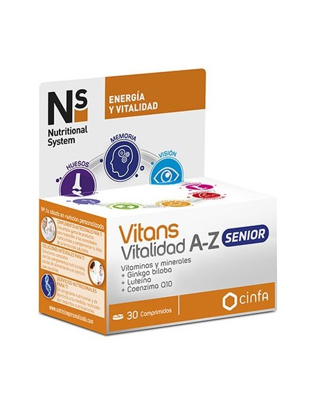 Ns Vitans Vitalidad A-z Senior 30 Comprimidos