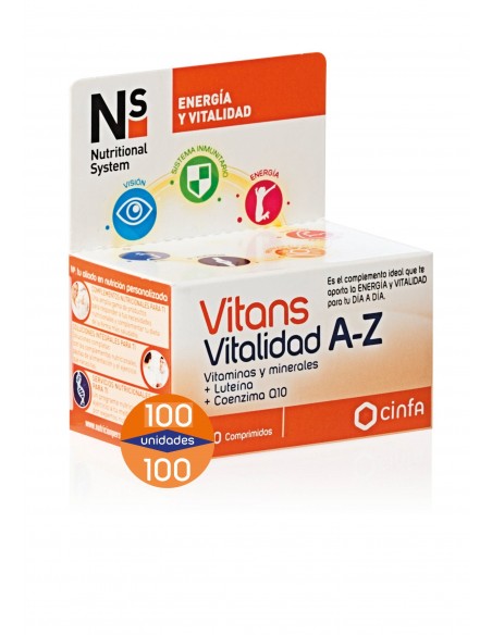 Ns Vitans Vitalidad A-z 100 Comprimidos