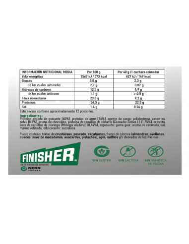 Finisher Vegan Protein Sabor... Finisher Vegan Protein Sabor...