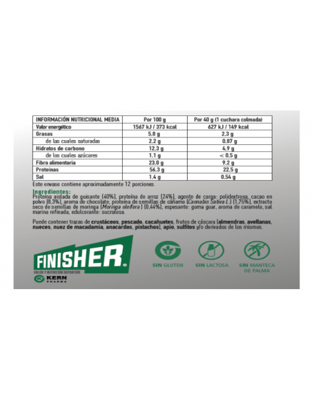 Finisher Vegan Protein Sabor Chocolate 500 g