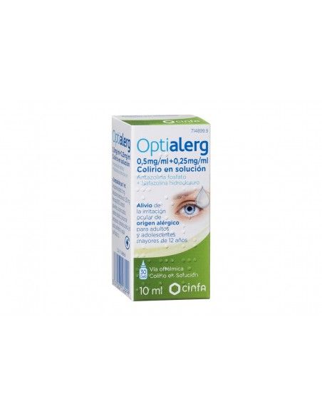 Optialerg 5/0.25 Mg/Ml Colirio 1 Frasco Solución 10 Ml