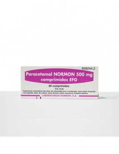 Paracetamol Normon 500 mg 20 Comprimidos