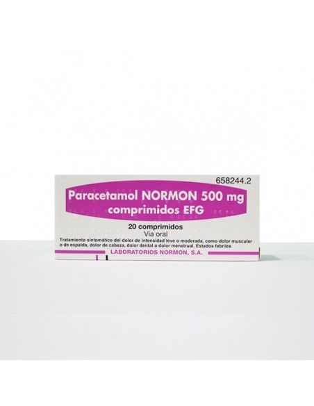 Paracetamol Normon 500 mg 20 Comprimidos