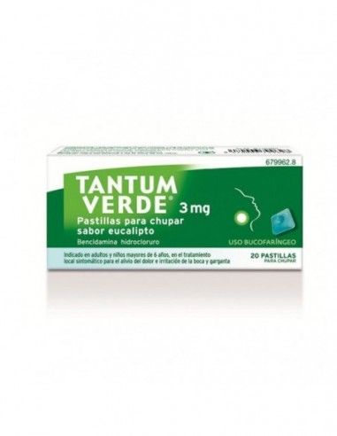 Tantum Verde Eucalipto 20 Pastillas... Tantum Verde Eucalipto 20 Pastillas...