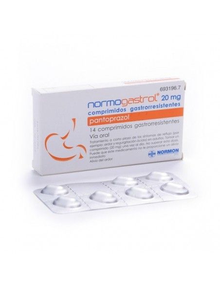 Normogastrol 20 mg 14 Comprimidos Gastrorresistentes