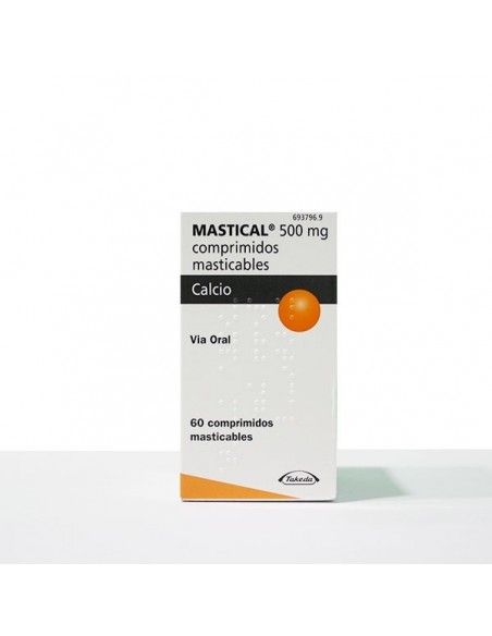 Mastical 500 mg Calcio 60 comprimidos masticables