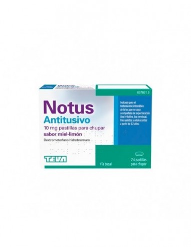 Notus Antitusivo 10 mg 24 pastillas...