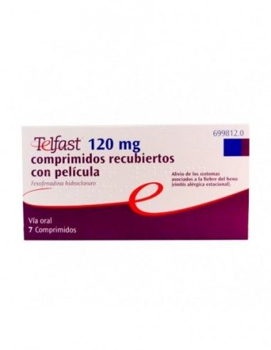 Telfast 120 mg, 7 Comprimidos Telfast 120 mg, 7 Comprimidos