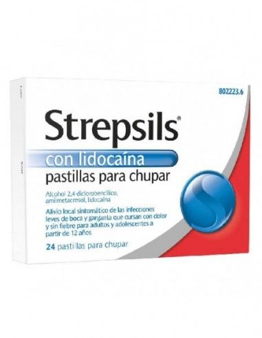 Strepsils con Lidocaína 24 Pastillas... Strepsils con Lidocaína 24 Pastillas...