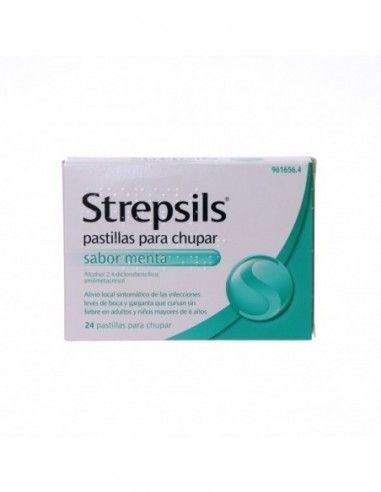 Strepsils 24 Pastillas Para Chupar Menta