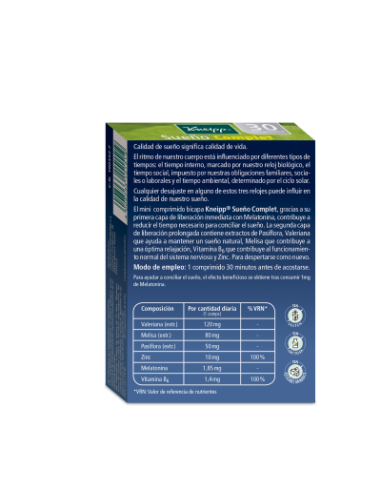 Kneipp Sueño Complet 30 Comprimidos Kneipp Sueño Complet 30 Comprimidos