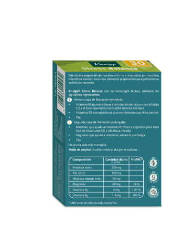 Kneipp Stress Balance 30 comprimidos Kneipp Stress Balance 30 comprimidos