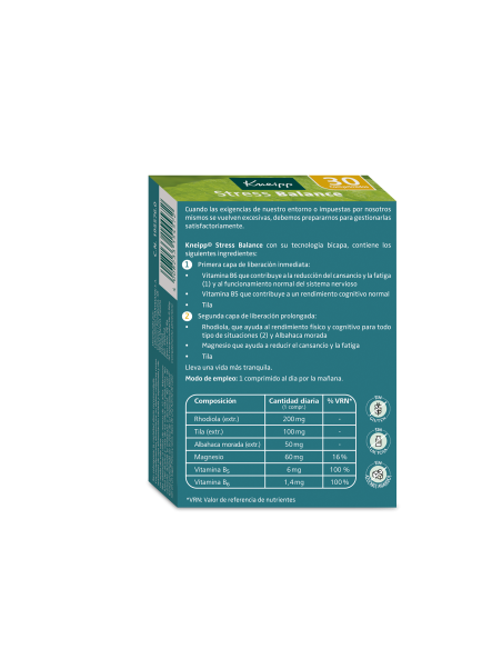 Kneipp Stress Balance 30 comprimidos
