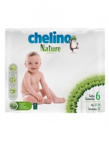 Chelino Nature Pañales Talla 6 17-28kg 27 Unidades