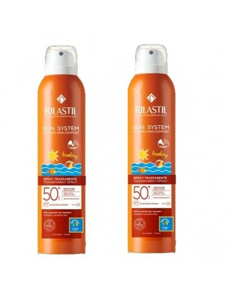 Rilastil Sun System Baby Duplo Spray Transparente SPF50+ 2x200 ml