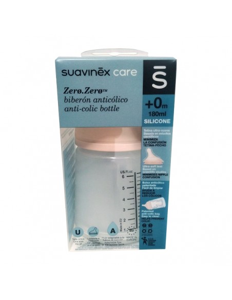 Suavinex Biberon Zero Zero 180ML Anticólico