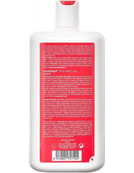ISDIN LAMBDAPIL CHAMPU ANTICAIDA 200 ML ISDIN LAMBDAPIL CHAMPU ANTICAIDA 200 ML