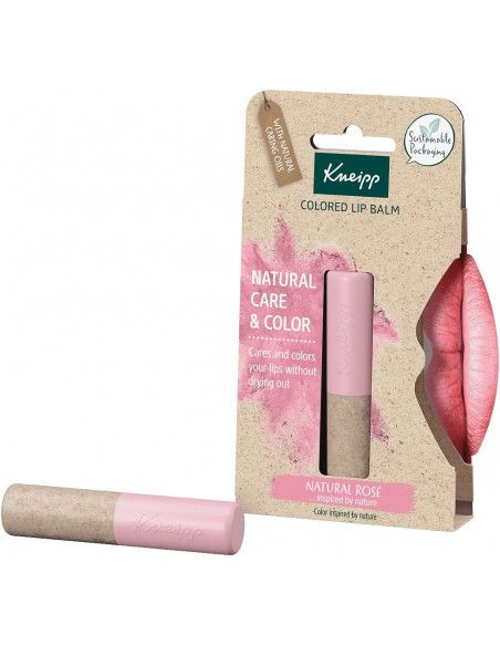 Kneipp Bálsamo Labial con Color Natural Rose 3,5 g