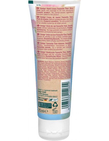Kneipp Crema De Manos Favourite Time 75ml