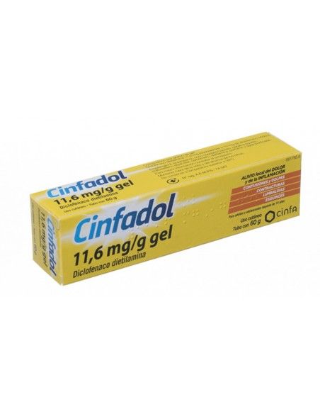 Cinfadol Diclofenaco Cinfa 10 mg/g gel Tópico 60 gramos