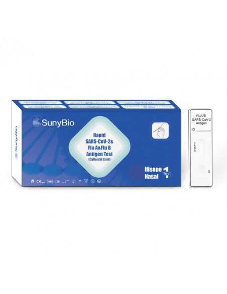 Test Nasal Antígenos del Covid y de la gripe A y B