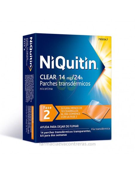 NiQuitin Clear 14 mg/24 h 14 Parches Transdérmicos