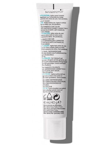 LA ROCHE POSAY EFFACLAR DUO + UNIFIANT TONO CLARO 40 ML LA ROCHE POSAY EFFACLAR DUO + UNIFIANT TONO CLARO 40 ML