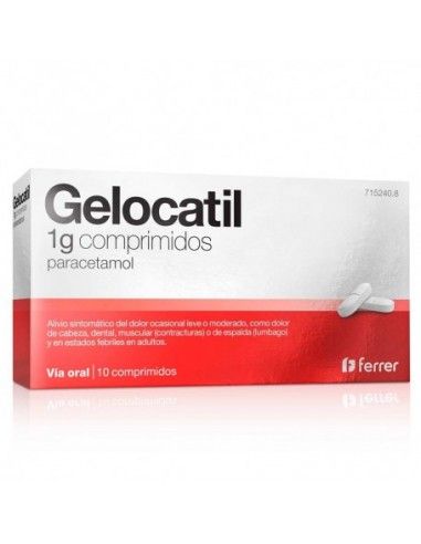Gelocatil 1 G 10 Comprimidos