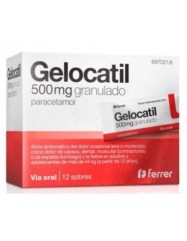 Gelocatil 500 MG 12 Sobres Granulado