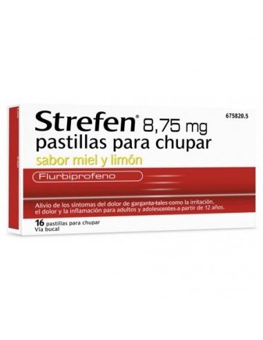 Strefen 8.75 MG 16 Pastillas Miel Y...
