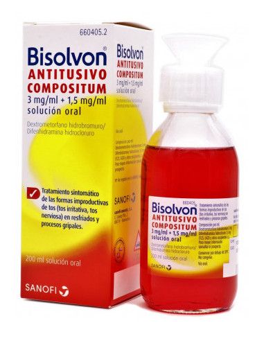 BISOLVON ANTITUSIVO COMPOSITUM 3/1.5 MG/ML SOLUC