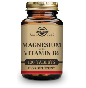 SOLGAR MAGNESIO + VITAMINA B6 100 COMPRIMIDOS