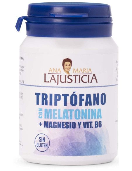 ANA MARIA LAJUSTICIA TRIPTOFANO CON MELATONINA, MAGNESIO Y VITAMINA B6 60 COMPRIMIDOS ANA MARIA LAJUSTICIA TRIPTOFANO CON MELATONINA, MAGNESIO Y VITAMINA B6 60 COMPRIMIDOS