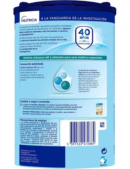 Almirón Advance AR 2 Anti-Regurgitación 800 g