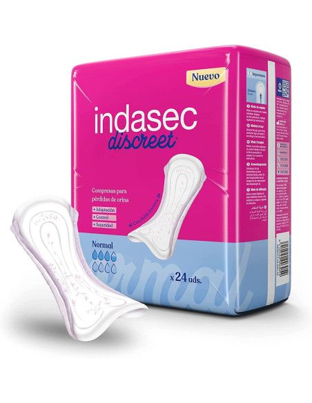 Indasec Discreet Normal 24 unidades