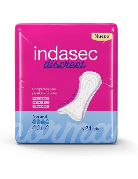 Indasec Discreet Normal 24 unidades