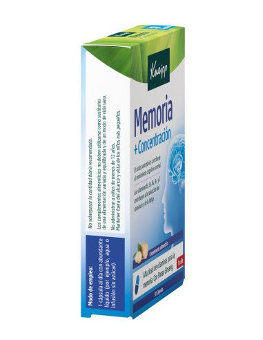 KNEIPP STRESS MEMORIA + CONCENTRACIÓN 30 CÁPSULAS