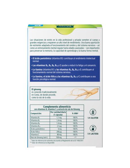 KNEIPP STRESS MEMORIA + CONCENTRACIÓN 30 CÁPSULAS