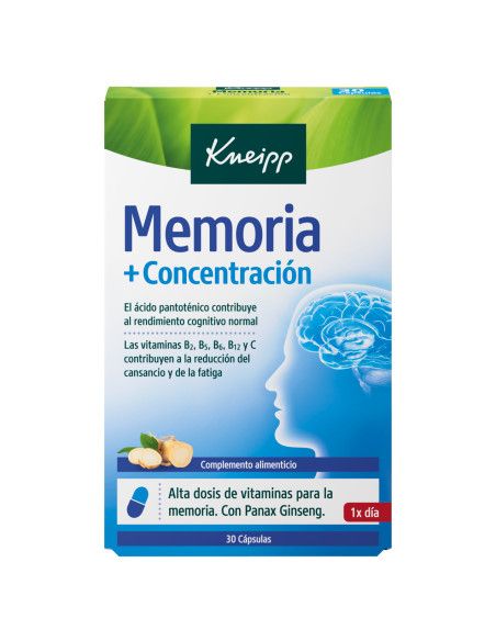 KNEIPP STRESS MEMORIA + CONCENTRACIÓN 30 CÁPSULAS