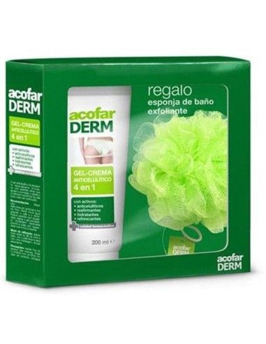 ACODERM GEL CREMA ANTICELULITICO 200 ML + ESPONJA