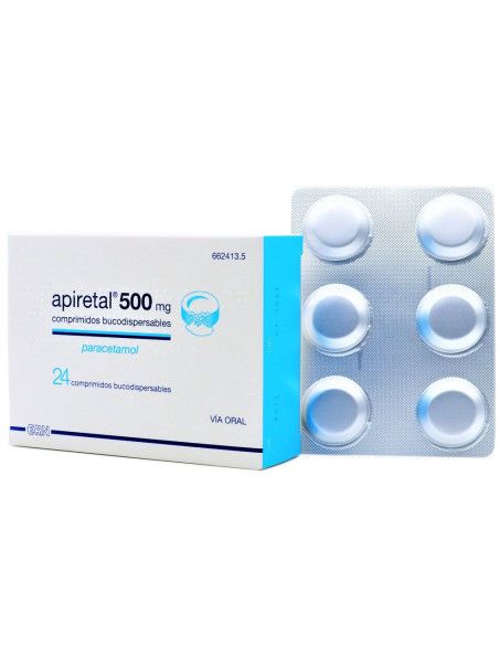 Apiretal 500 mg 24 comprimidos bucodispersables