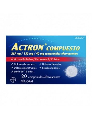 Actron Compuesto 20 comprimidos...