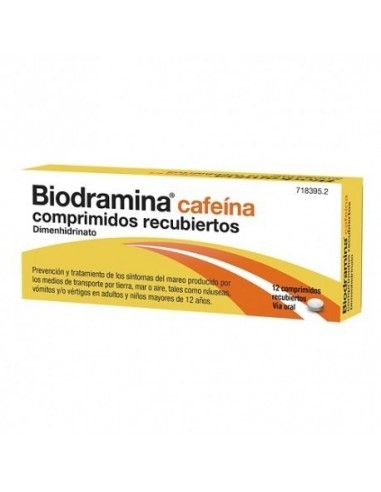 Biodramina Cafeina 12 Comprimidos Biodramina Cafeina 12 Comprimidos