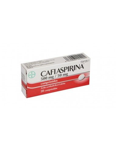 Cafiaspirina 500 mg/50 mg 20 Comprimidos