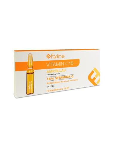 Farline vitamin C15 ampollas 10 unidades