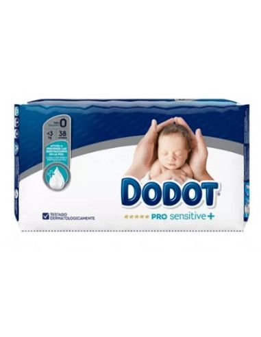 Dodot Dodot Pro Sensitive+ Pañal Talla 0 (-3kg) 38 Unidades