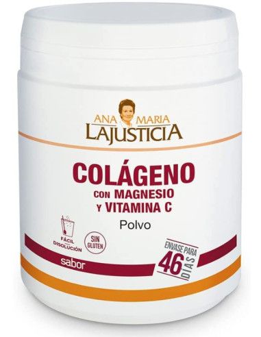 LaJusticia Colágeno con magnesio y vitamina C sabor fresa 350g