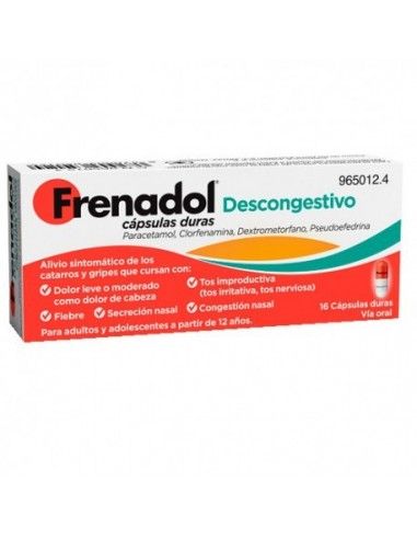 Frenadol Descongestivo 16 Capsulas