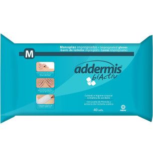 ADDERMIS BIACTIV MANOPLA ENJABONADA 40 UNIDADES